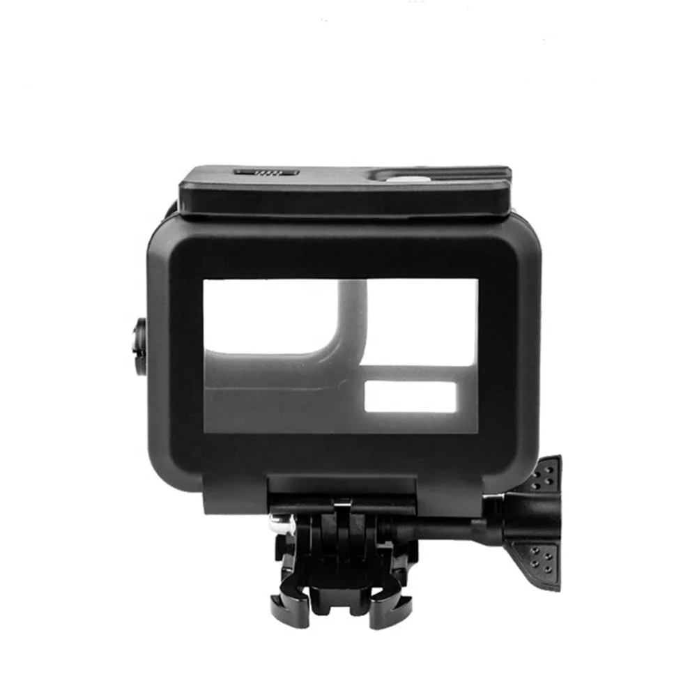 Camera Accessories 50M Underwater Protective Frame Waterproof Housing Case with Tripod Adapter Mount and Screw for GoPro Hero 9