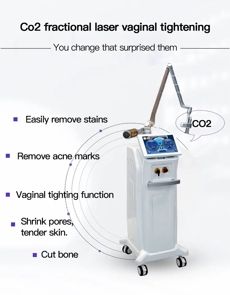 2023 new design laser co2 fractional machine for Vaginal tightening probes