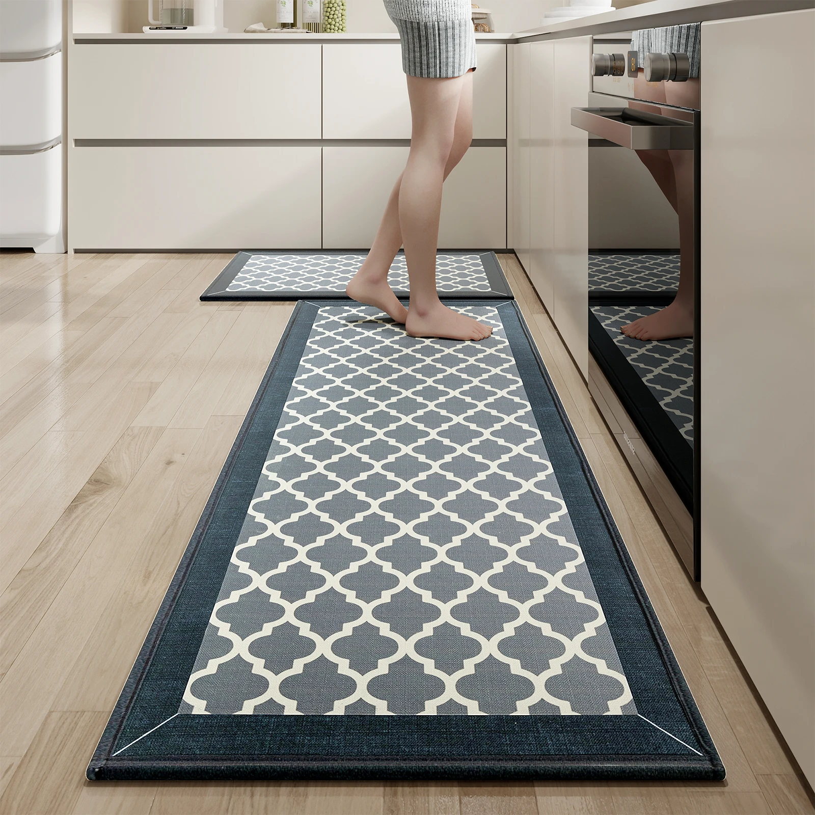 Bohemian boho oil proof Moroccan Kitchen door rug carpet Non-Skid Anti-slip non-slip rubber Floor Kitchen Mat