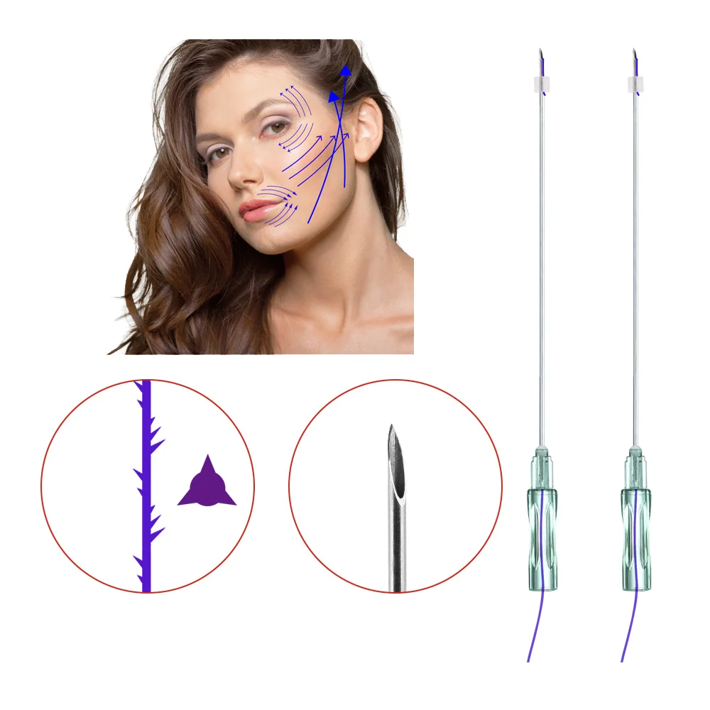 Красивый продукт, Острая Игла 21 г 38 мм Cog 3d Pdo, резьба для лица