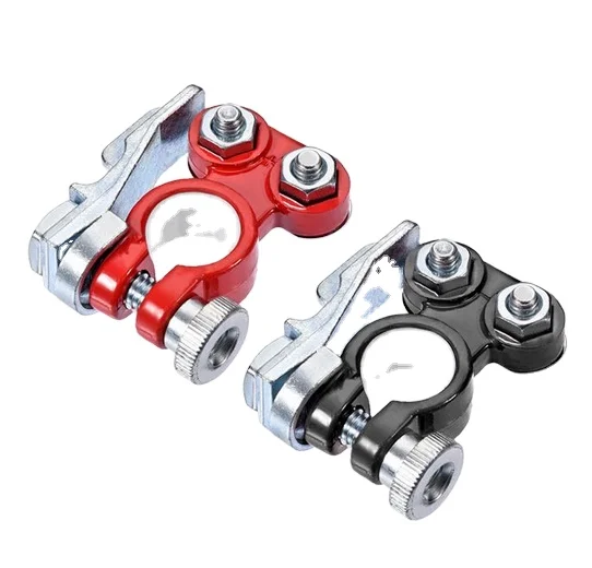 JZ  Hot Selling Auto Custom Heavy Duty Battery Terminal Connector Clamp Quick Connection For Car Black and White