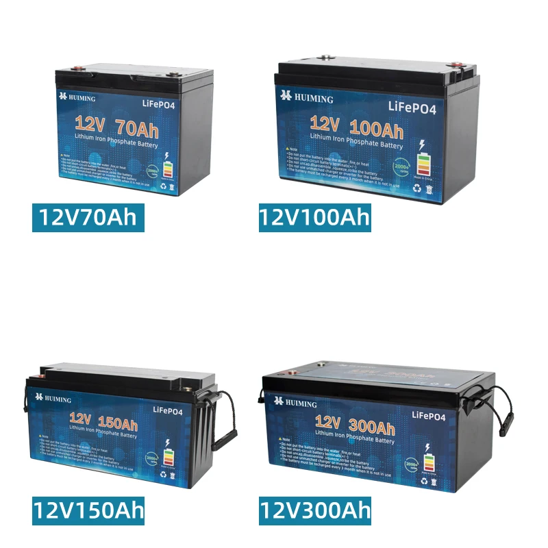 Factory Deep Cycle Customized Battery Lithium Ion Pack LiFePO4 48V 60V 72V 100Ah 200Ah 300Ah Electric Vehicle