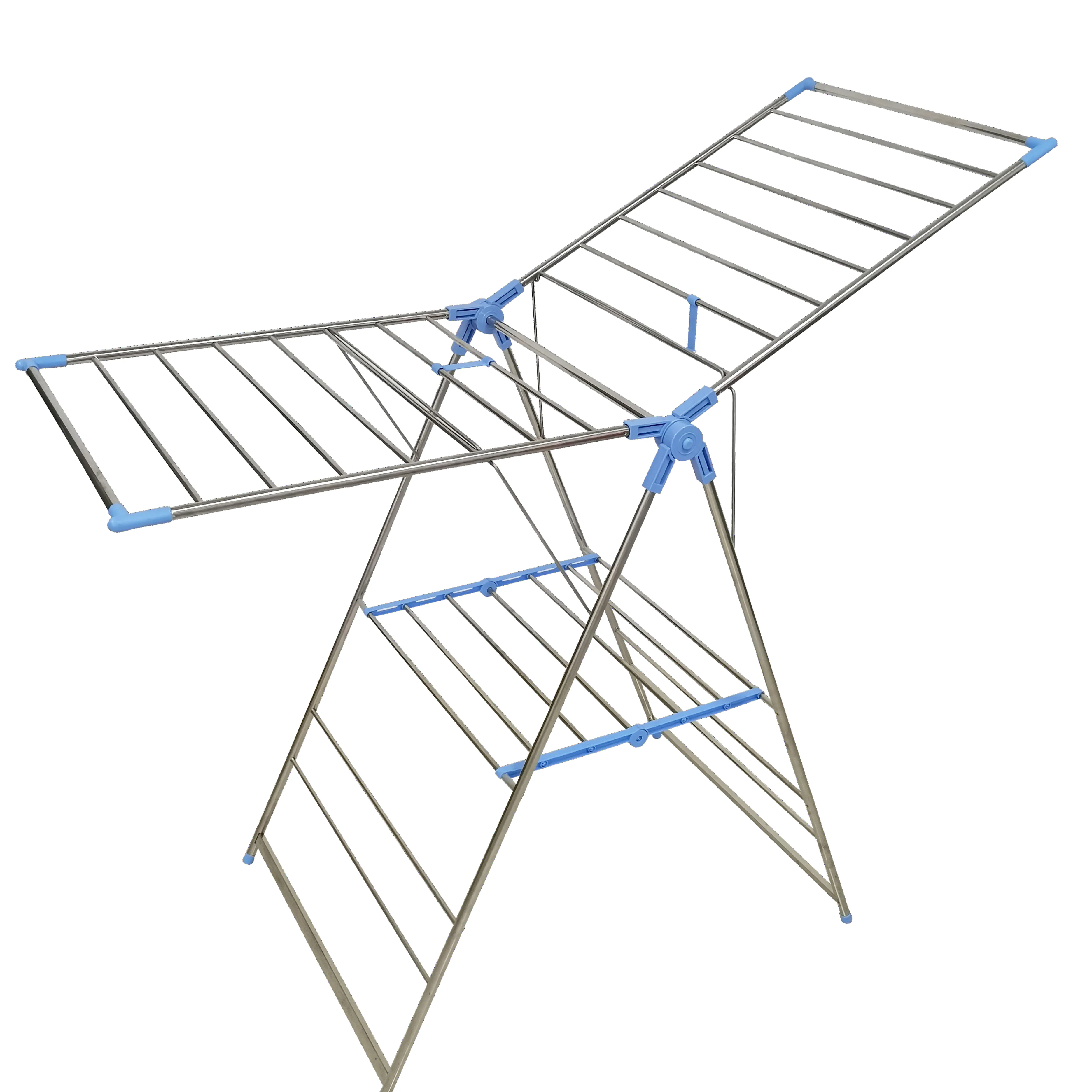 MR-5018H стеллажи для сушки одежды стеллаж обуви складная металлическая стойка хранения из нержавеющей стали
