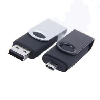 Best USB memory stick 8GB 16GB 32GB 64GB 2 in 1 metal OTG USB flash drive for Android