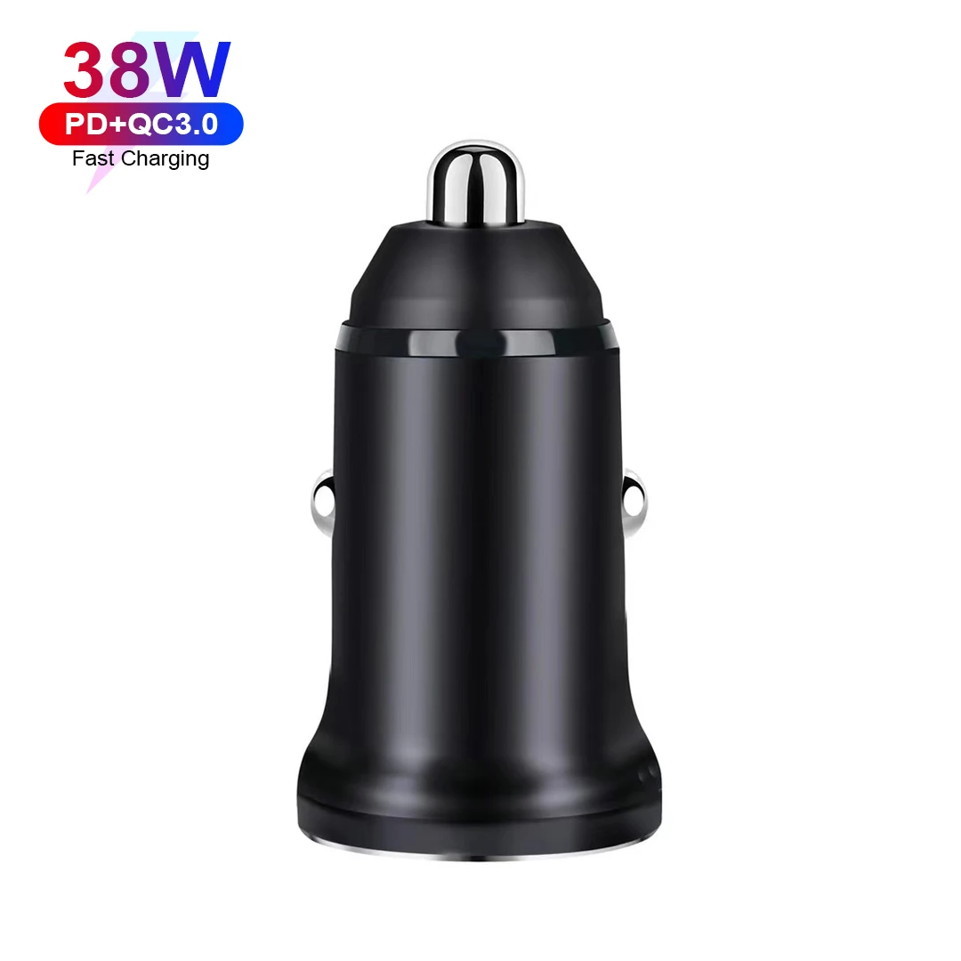 
Car Charger QC 3.0 Fast Charging 3 in 1 USB 18W PD 20W Car Phone Charger Kit Type C Cables Car Adapter for Mobile Laptop 