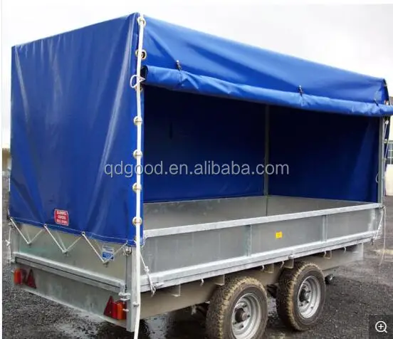Waterproof Heavy Duty 0.50mm 600g 600gsm 18oz Vinyl Coated Polyester Tarp Tent Trailer PVC coated Truck Cover Tarpaulin