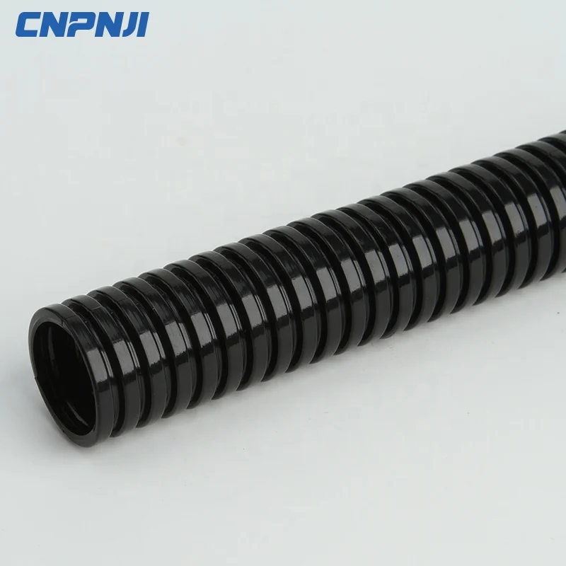 Black white color PP PE PA electric wire plastic flexible hose polyamide conduit pipe conduit plastic pipe with OEM