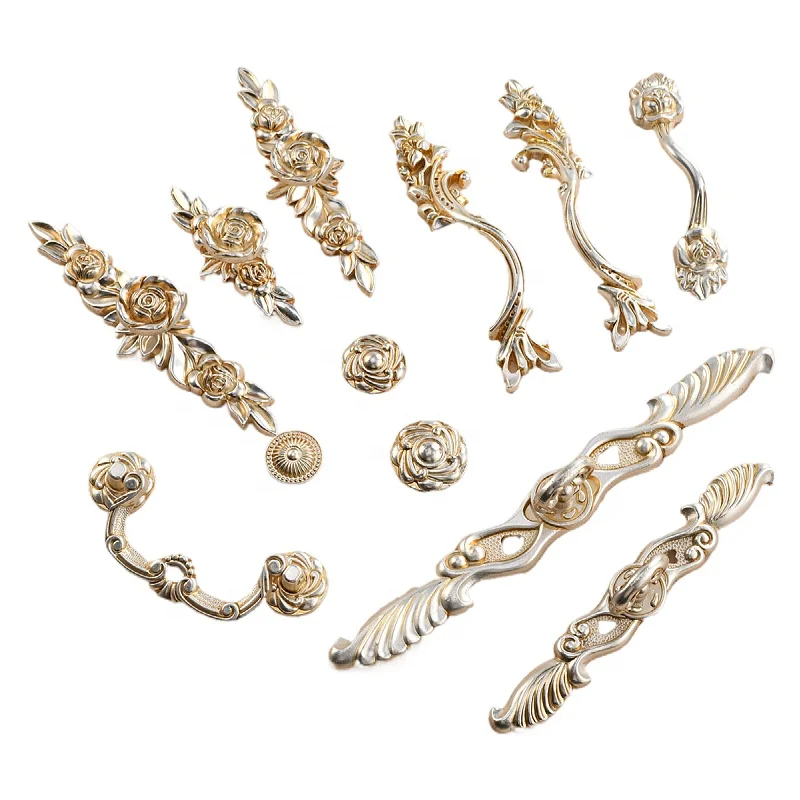 A variety of styles of American antique silver furniture handle accessories European cabinet handle for wardrobe door