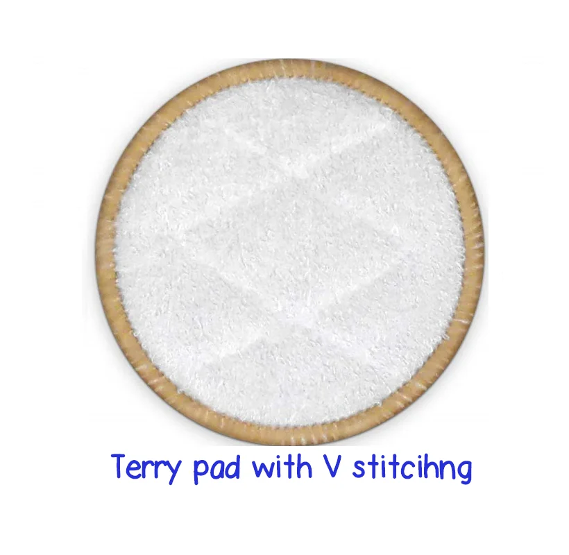 
Reusable facial makeup cleansing pads 12 soft bamboo velvet velour pads 4 scrub terry pads with wash bag packaging 