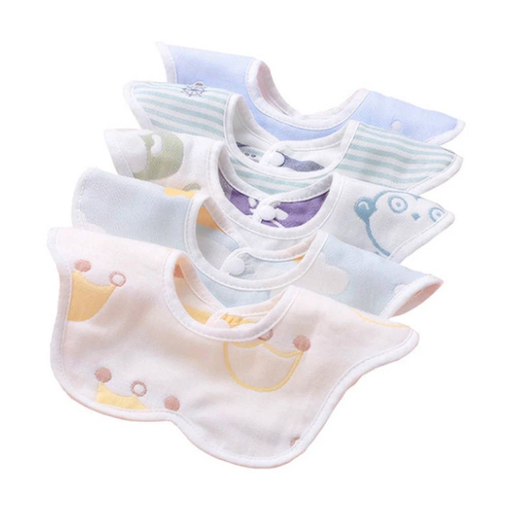 
100% Organci Cotton Baby Absorbent Drool Gauze Bibs 