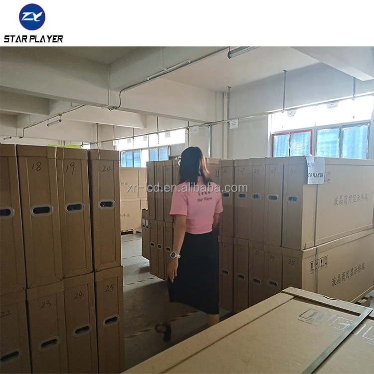 Good price 49 inch indoor monitor lcd wifi/4G advertising player touch android 7.1OS multimedia software media player