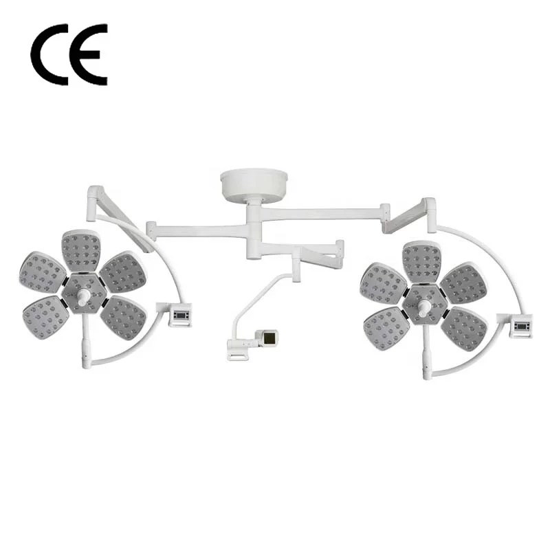Ceiling Led Medical Light Surgical Lamp Double Dome Petmade in China ART-LED 5+5 Electric Ce 150W Light Source Led Part 2 Years
