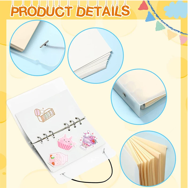 Custom Reusable Children Silicone Release Paper Collecting Happy Planner Blank Reusable Sticker Album for kids