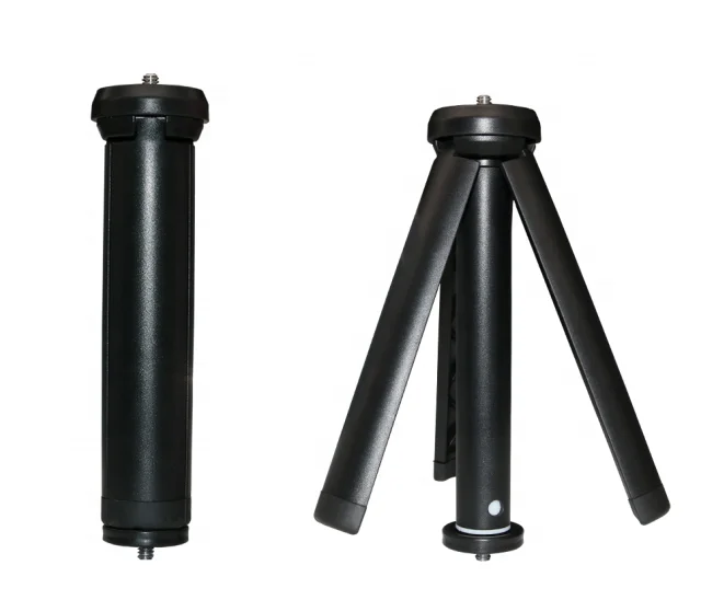 Kaliou A079 adjustable height desktop tripod with 1/4 screw  ABS plastic pink and black for phone holder  table storage tripod