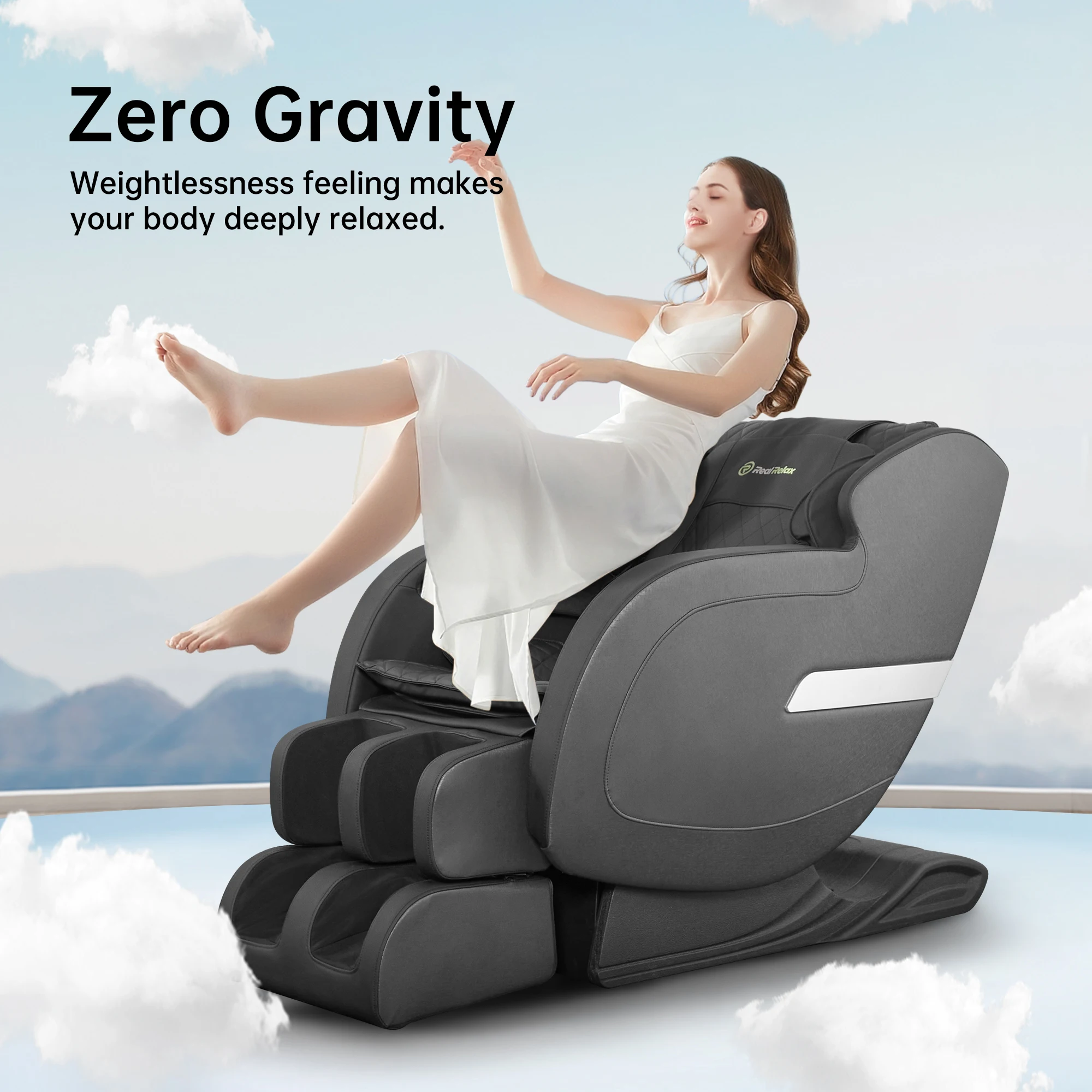 REALRELAX wholesale kneading thai toga massage Zero Gravity Full Body Shiatsu Massage Chair 3d S track massage recliner
