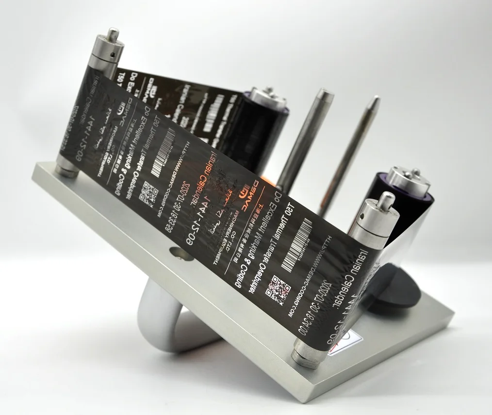 Outside-ink 33/55mm wax-resin TTO ribbon for Videojet 6210 thermal transfer overprinter