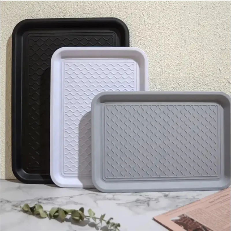 Экологичный открытый поднос для кофе, индивидуальный дизайн, пластиковый поднос для завтрака