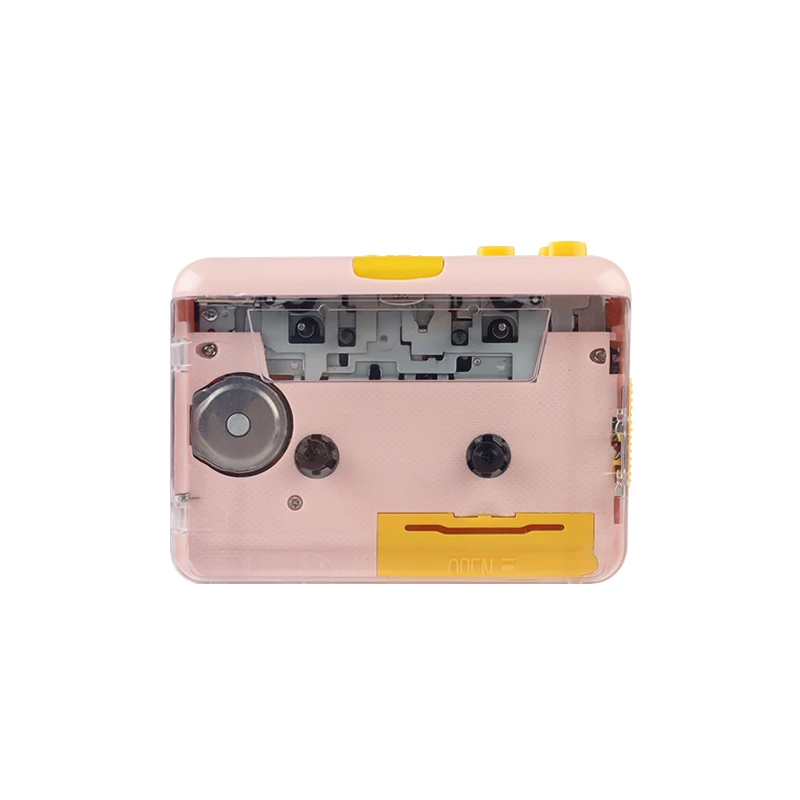 Factory Direct Sale White Transparent Walkman Portable Cassette Player With Recorder Odm Oem cassette tape Audio Music Player