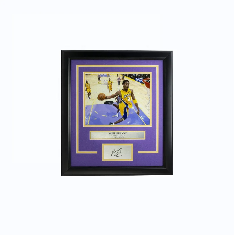 Custom handmade tiger woods signed photo frames wood decoration wall decor wood craft for supplies Graduation certificate frame