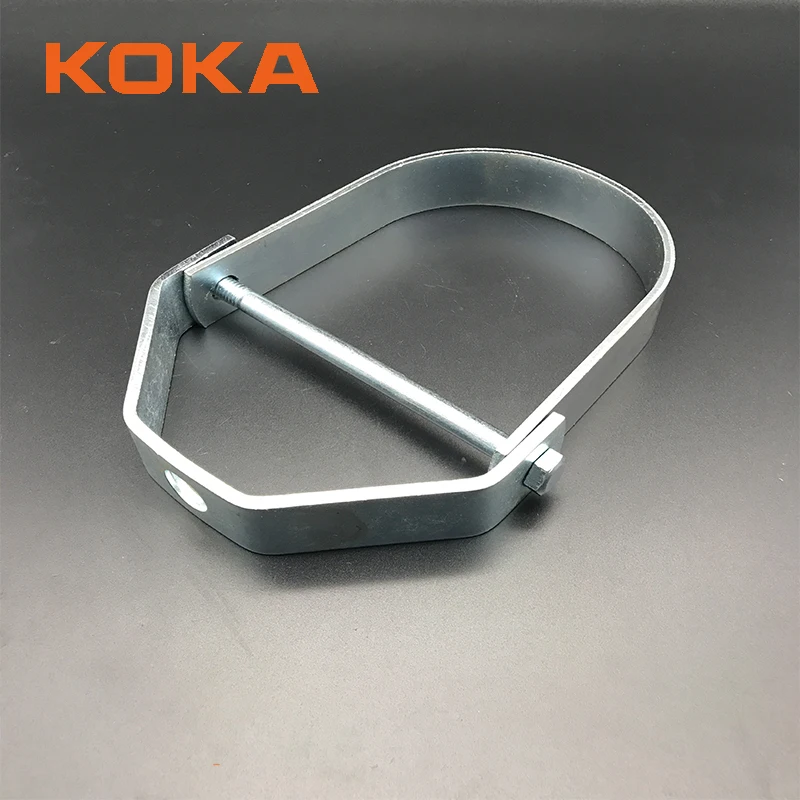 Factory Supply Galvanized Steel Conduit Pipe Clamp Electrical Zinc Heavy Duty Clevis Hanger