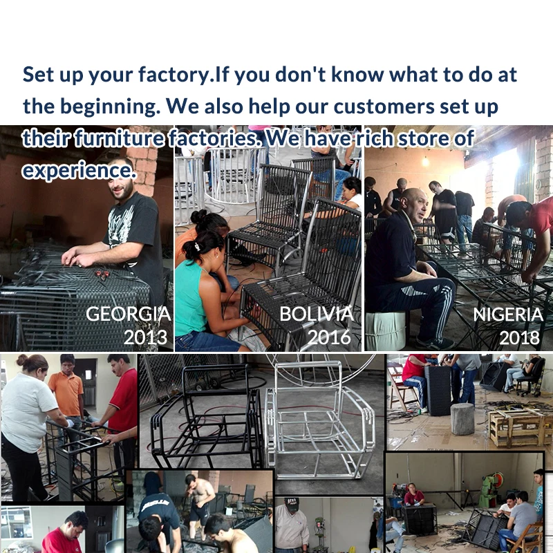 LTR Set Up Factory Rattan furniture production furniture factory line help Customers Establish Their Own Rattan furniture