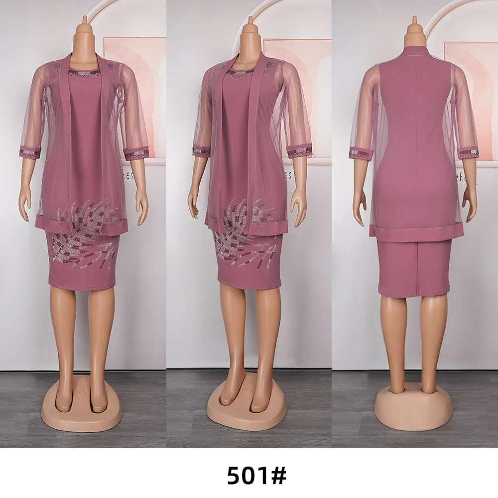 Factory Wholesale Clothing In South Africa Formal African Dress Set 2 Pieces Clothes Sets For Women K0324