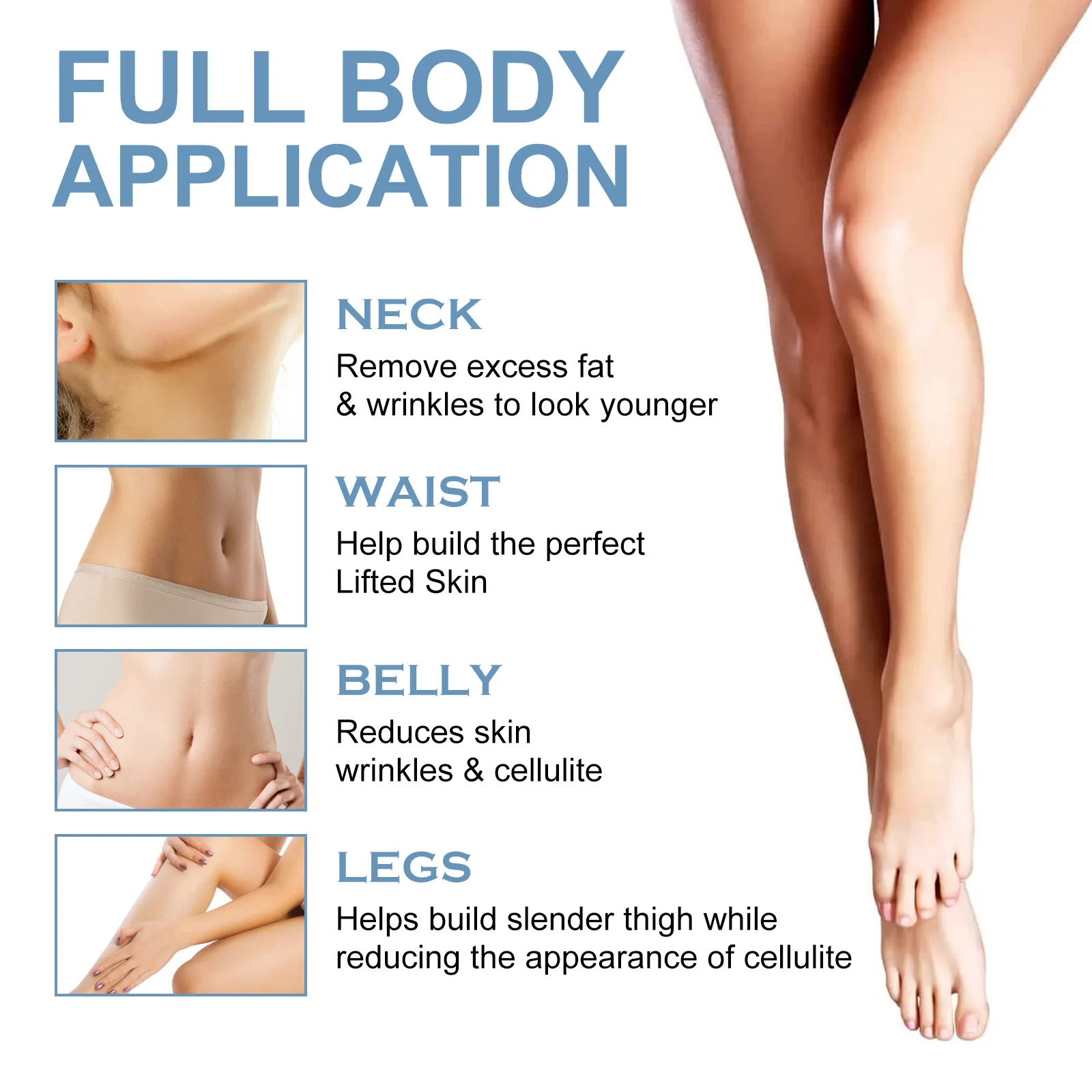 Lifting and firming thigh and leg muscles shaping slim and beautiful legs collagen tightening patch