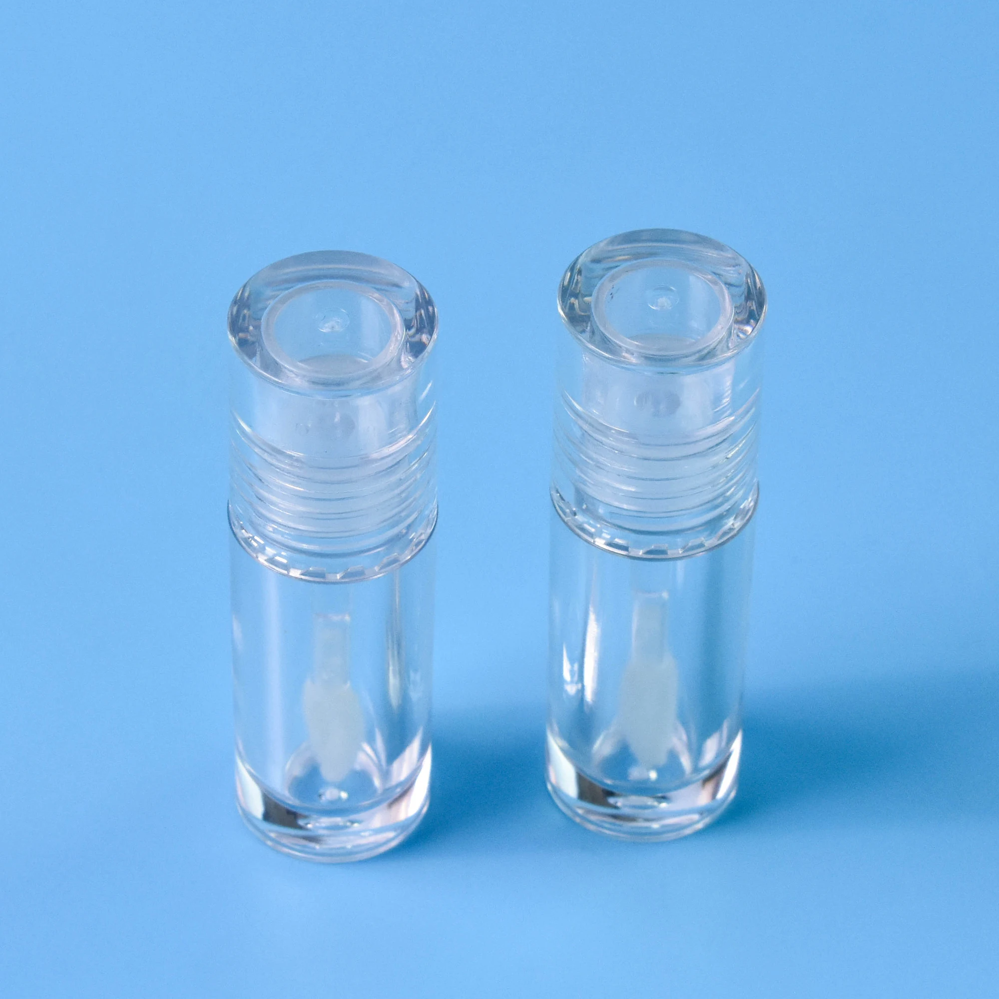 Hot Sell Fully Transparent Empty Tube Lip Gloss Packaging Tubes Oil Custom Logo Lipgloss and