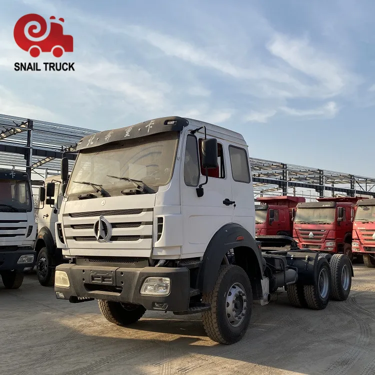 BEIBEN 6x4 used 10 wheelers prime mover engine new tires tractor truck