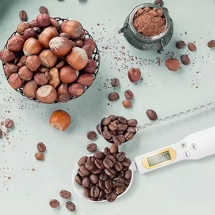 Electronic High Accuracy Adjustable Weighing Banking Measuring Scale Digital Spoon Portable 300g 0.1g Dog Food Scoop Scale