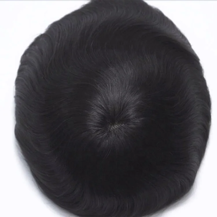  MF1 New Times Hair моно с PU периметром парик из человеческих волос для мужчин