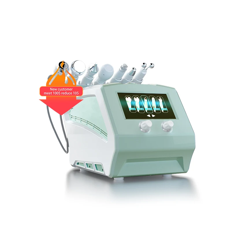 8 in 1 Hydra  vacuum cleaner hydro water oxygen jet peel machine pore cleaner facial small bubble massage skin care device