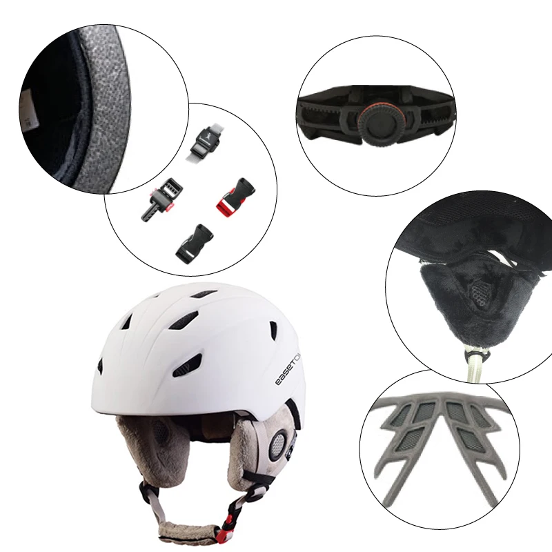 
EASETOUR Factory Price New Design Men Women Safety Skiing Helmet Head Protector for Outdoor Sports 