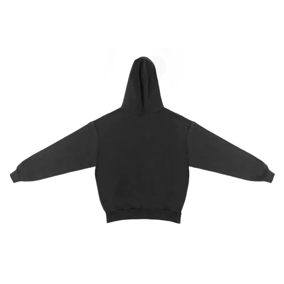 Manufacturer Clothing Wholesale Mens Hoodie Blank 420 GSM French Terry Hoodie Oversized Heavyweight Washed Black Hoodie