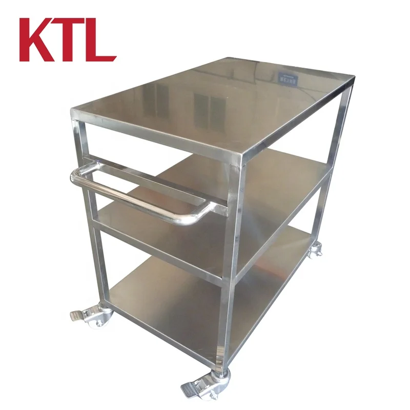 OEM Convenient Stainless Steel Trolley workshop trolley hand steel trolleys