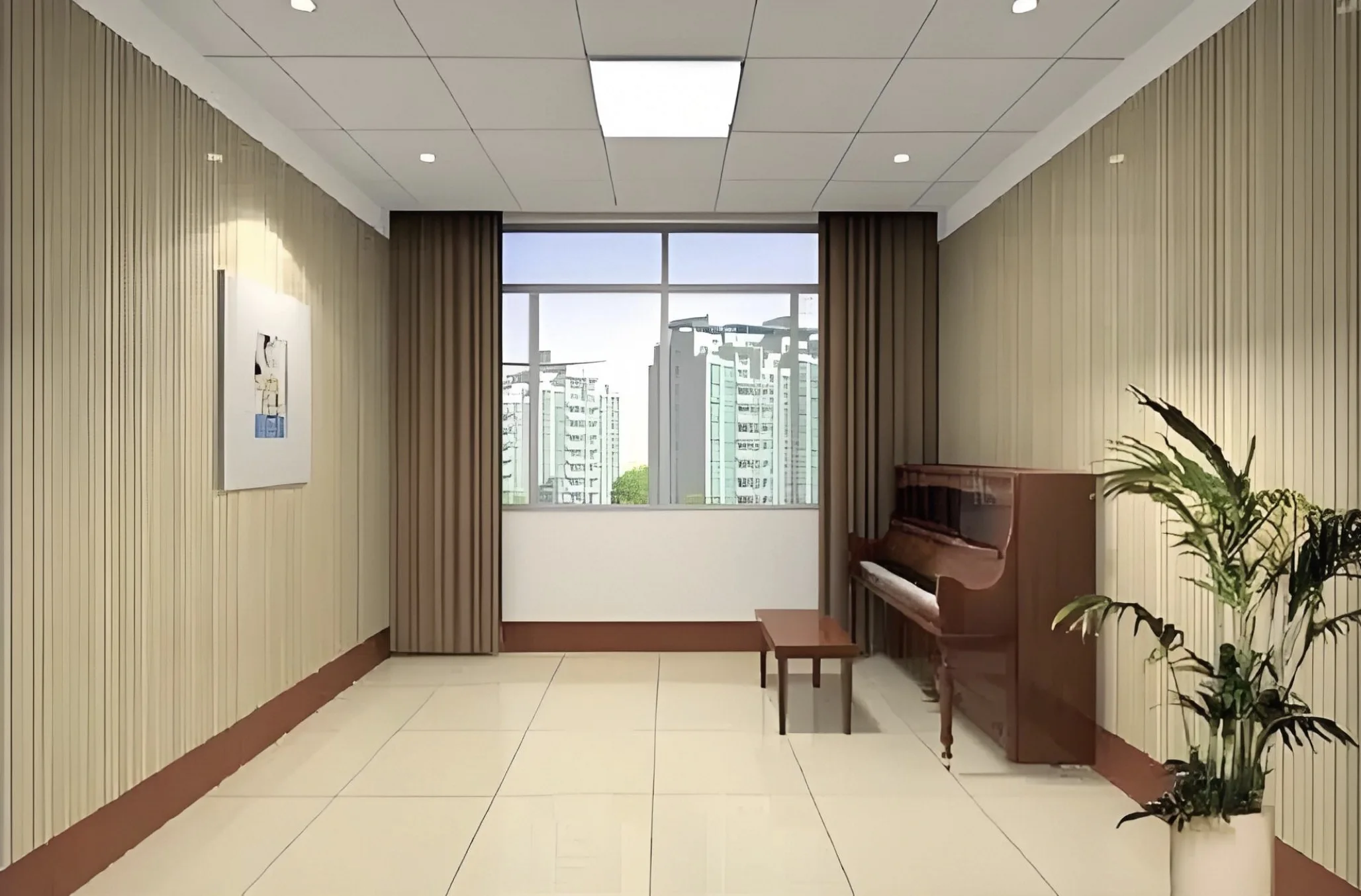 Fiberboard Wooden Soundproof Wallboard Slats Decorative Panels Slats Board Wood Acoustic Sound-Absorbing Decorative Features