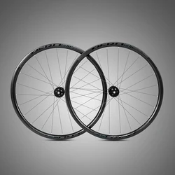 China factory 24 holes 4 bearings 700C carbon wheelsets road bike carbon wheels with 12*142 thru axle disc brake
