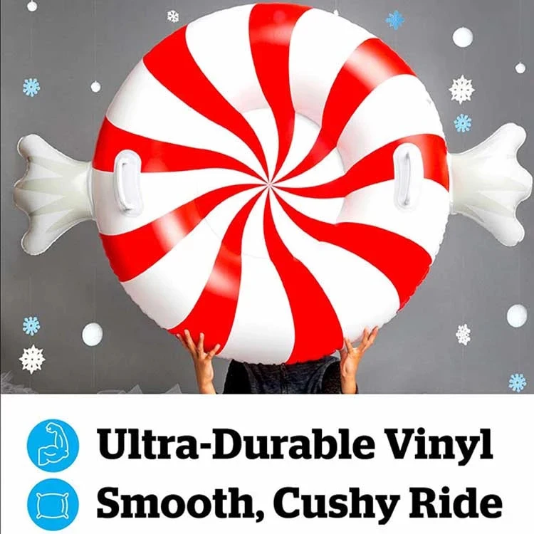 Холодная устойчивая трубка для катания на лыжах снежные сани буксируемые в форме конфет надувная Снежная взрослых и детей