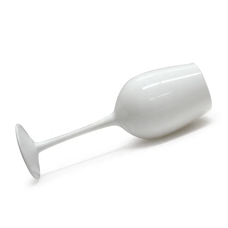 LANGXU 400ml glassware supplier eco-friendly new food grade colored lead free stemed solid black coloured custom wine glasses