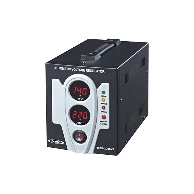 2000watt 120v 220v automatic voltage stabilizer/regulator with avr surge protection for car house appliances