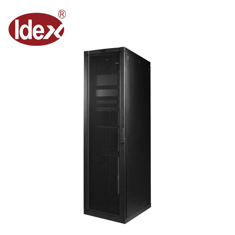 42U 19' SPCC/Cold Rolled Steel Server Rack Cabinet with Glass Door Standard Network Cabinet for Telecommunication