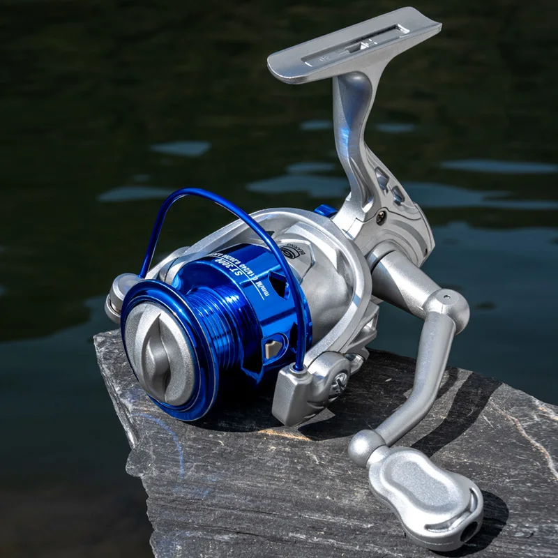 LINNHUE wholesale lightweight ST fishing wheel plastic cheap price spinning reel 5.2:1 gear ratio 8kg max drag foldable handle