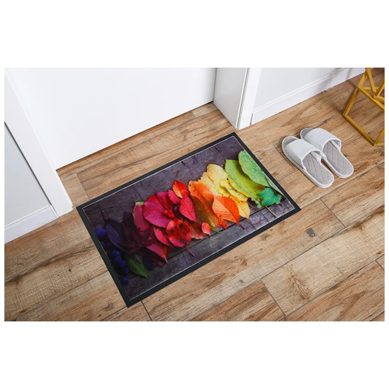 Popular carpet logo mat custom printed cut pile door mat manufacturer