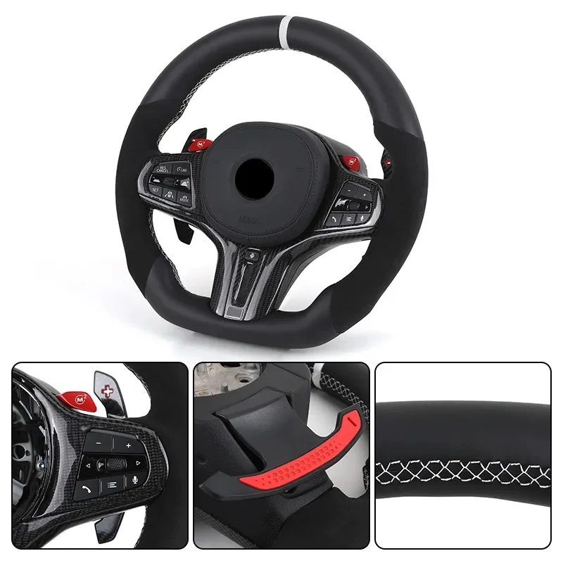 Кожаное рулевое колесо с кнопкой M1 M2 для BMW M3 G80 M4 G82 X3 G01 X4 G02 X5 G05 X6 G06 G11 G12 G20 G30 Z4 G29