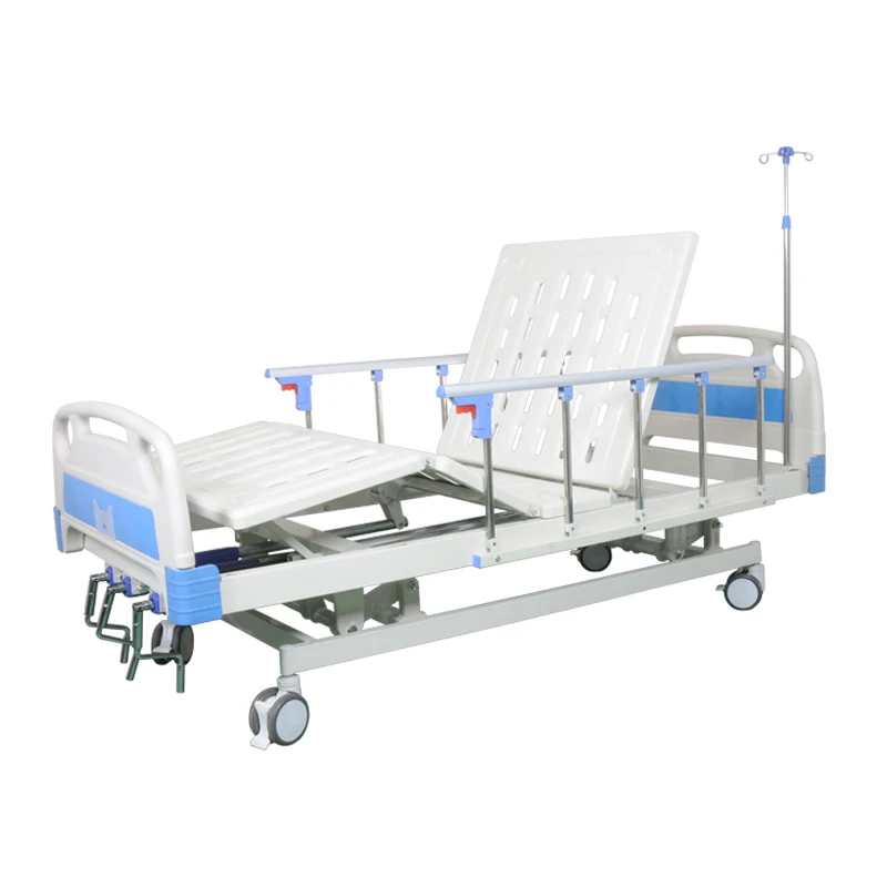 Hot Sale Height Adjustable 3 Function Home Care Home Care Hospital Bed 3 Crank Manual Medical Hospital Bed