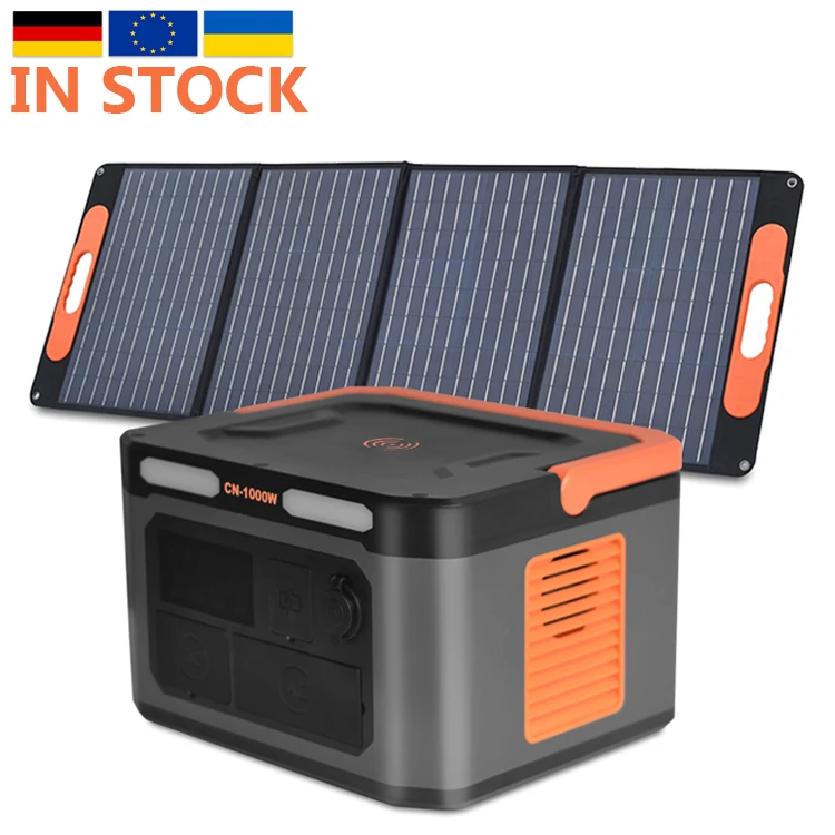 Solar Energy System Off Grid 1000W Portable Power Station Lifepo4 Solar Generator with Panel Completed Set