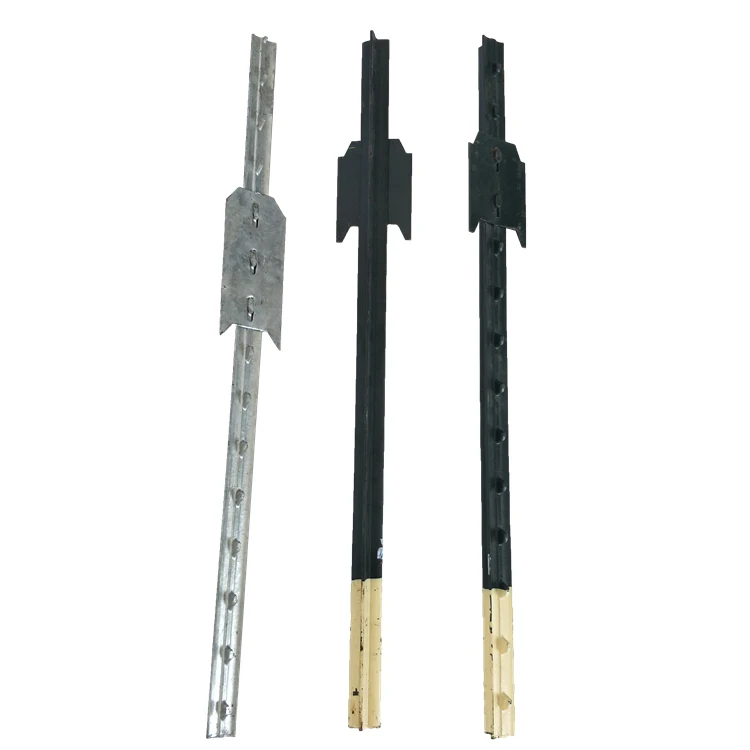 American hot sale garden powder coated metal t post heavy duty farm fence steel studded 6 ft t-post