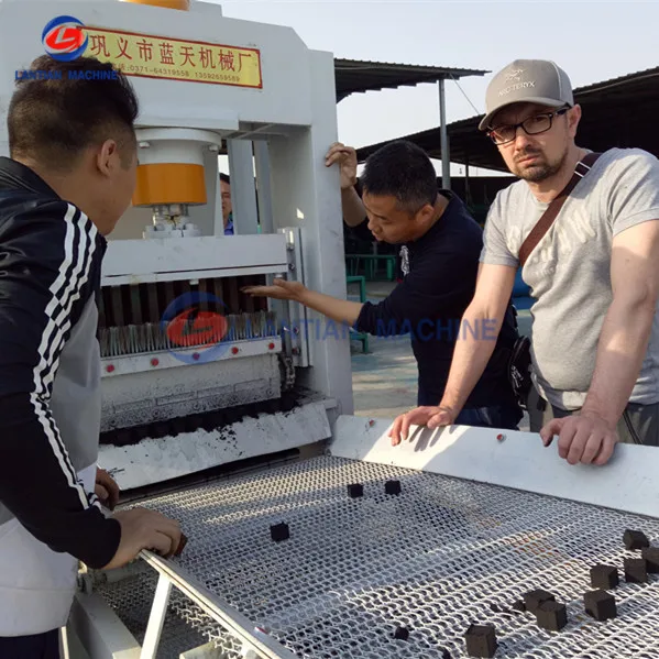 Hydraulic cubic charcoal press machine charcoal cube machine
