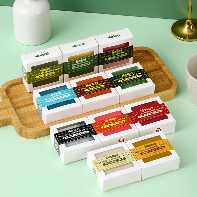 OEM Natural Organic Handmade Essential Oil Soap Face Body Wash Bar Skin Brightening Makeup Remover Soap