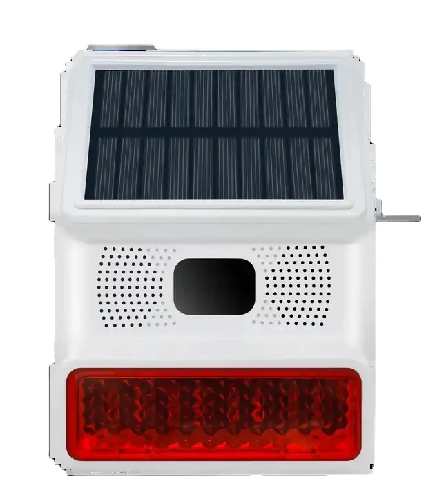 Waterproof IP65 wireless strobe siren stroboscopic alarm outdoor solar panel wifi home safety alarm